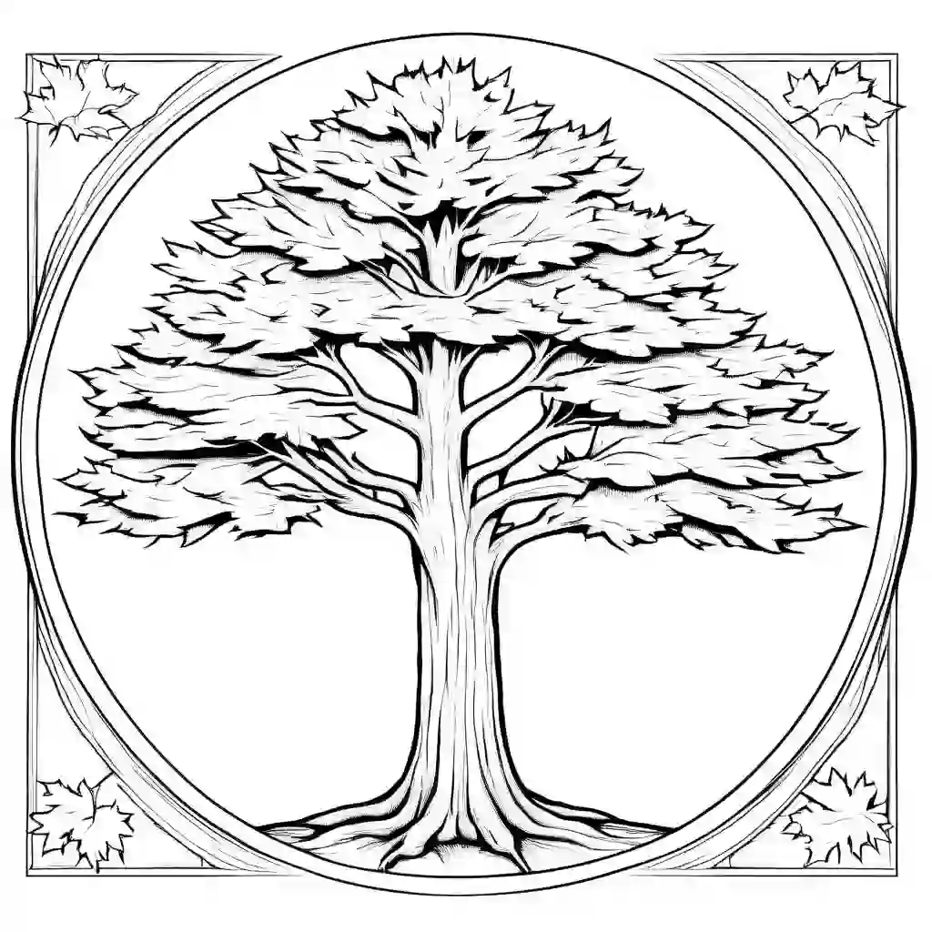 Maple Tree coloring pages